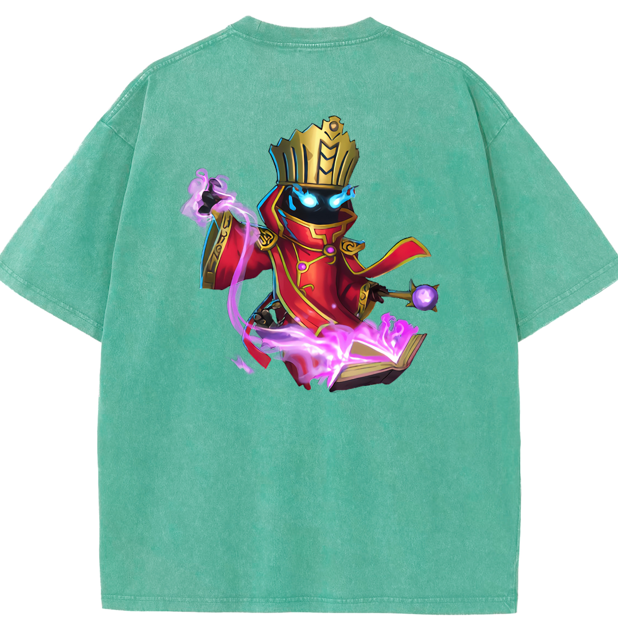 リーグ・オブ・レジェンド League of Legends LOL 綿100% ヴィンテージ風 半袖Tシャツ（背面プリント）